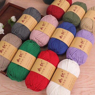 4 Seasons Hollow Cotton Yarn Round Thread Crochet DIY Materi