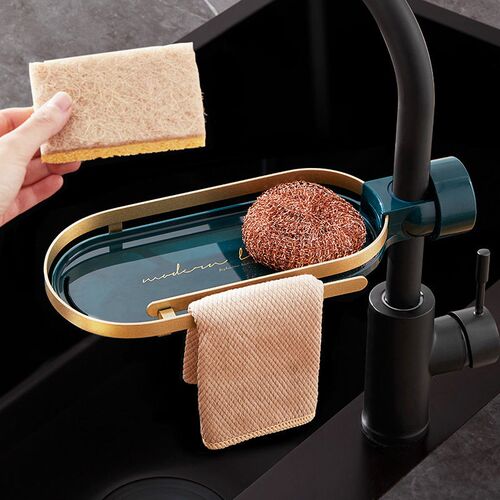 Faucet Storage Dry Rack Shower Rod Rack Bathroom Sink Drain