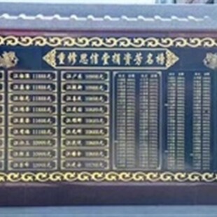 海南石材刻字功德芳名榜碑捐款 名单大理石花岗岩工程竣工标牌雕刻