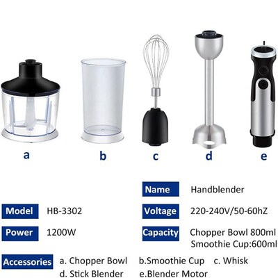 Handheld Blender Stick Mixer  Hand Blender Multi-Purpose