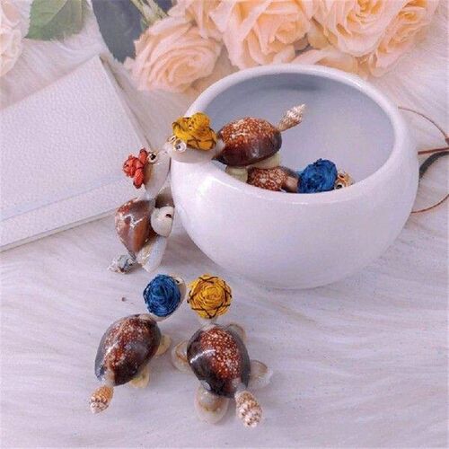 10Pcs Ocean Animal Figure Toy Miniature Conch Turtles