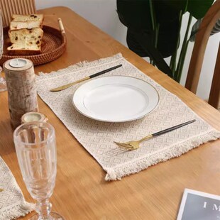 Vintage Placemats Soft Table Mats High Quality Natural Cotto