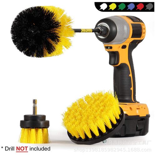 Electric Cleaning Brush Set Drill Cleaner for Floor Tile Car
