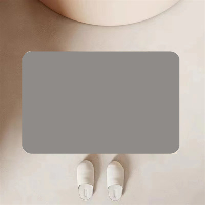 Modern Simple Plain Color Diatom Mud Bathroom Floor Mat Bath