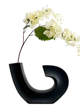 样板间书柜家居软装饰品创意玻璃陶瓷摆件杯蜡相架仿真花Z08