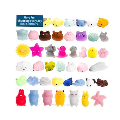 60 PcS SquiShieS Mochi AniMA SquiShy ToyS for KidS PArTy