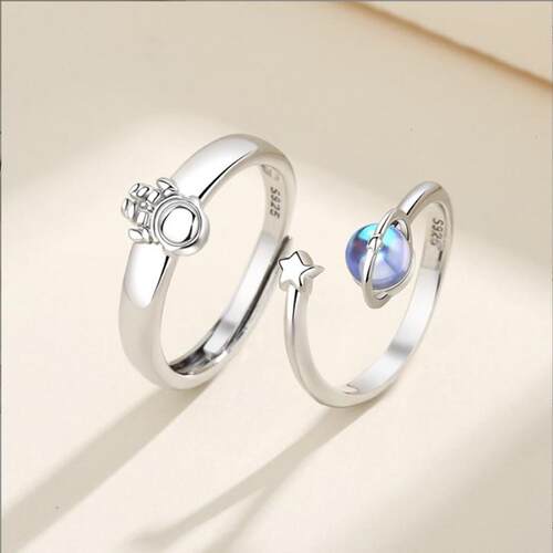 New Rings for Women Fashion Charm Happy Space Planet Astrona