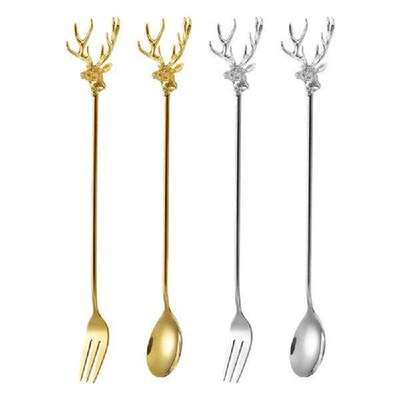 1/3/5PCS Ice Spoon Hanging Portable Coffee Milk Tea 2023