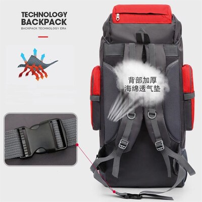 90L Waterproof hiking Camping TraveL Bag CLimBing Backpack