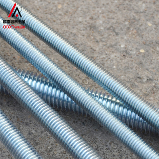 镀锌国标丝杆全牙通丝牙条吊筋吊顶铁丝杠全螺纹杆MM8M10M