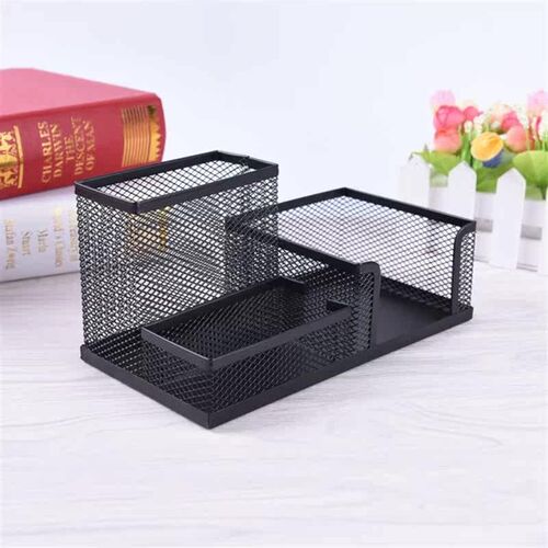 1pcs Pen Holders Affordable Students Office Desk 3 Compartme