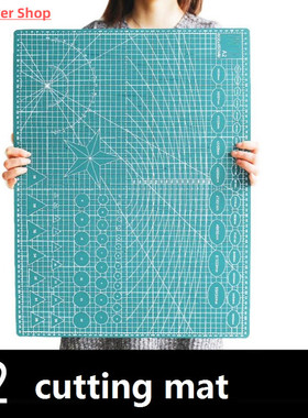 PVC cutting mat Cutting base plate 60x45cm A2 green black co