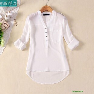 ladies shirts blouse for tops women work office shirt