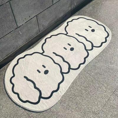 Motley Round Carpet Livingroom Plush Fluffy Rug Home Decor