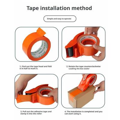 Adhesive Roller Tape Dispenser Cutter Stationary Package Mac