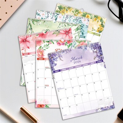2025-2026 Wall Pendant Calendar 18-Month English Calendar
