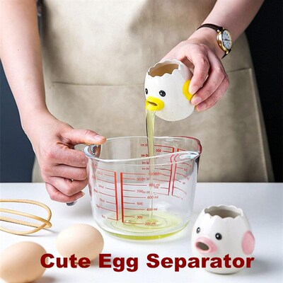 Egg Separator Ceramics Vomiting Chicken  Yolk White