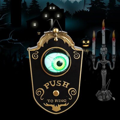 Halloween Decoration One-eyed Doorbell Horror Props Ghosts