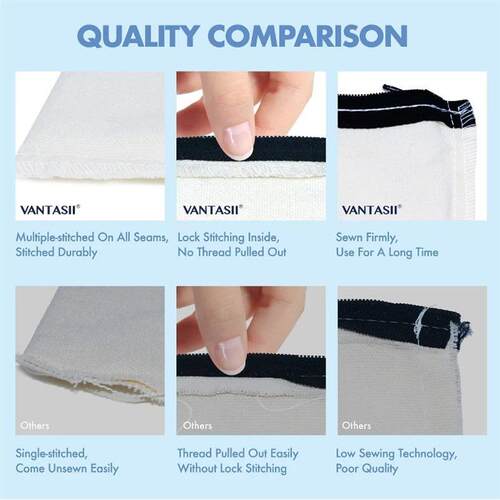 10pcs Blank Beige Diy Craft Bag Canvas Pencil Case Makeup Ba