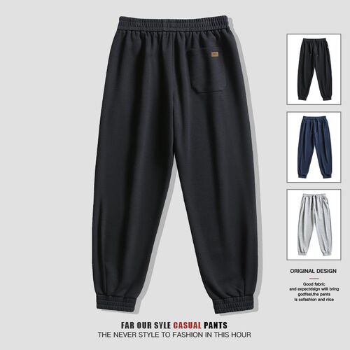 Spring Toe All-match Fashion Cotton Casual Pants Drawstring