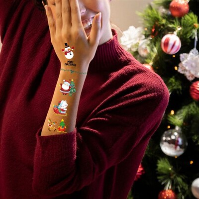 Christmas Temporary Tattoos.Stocking Stuffers, Cute Christma