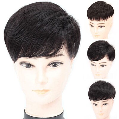 Men Wigs For Men With Hair Replenishing Tablets On The Top O