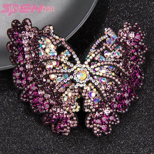 butterfly hairpin female  adult top clip water  headpiece ha
