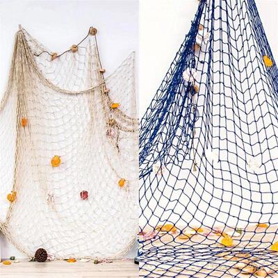 Fishing Net Wall Hangings Ornament Studio Prop Room Home Dec