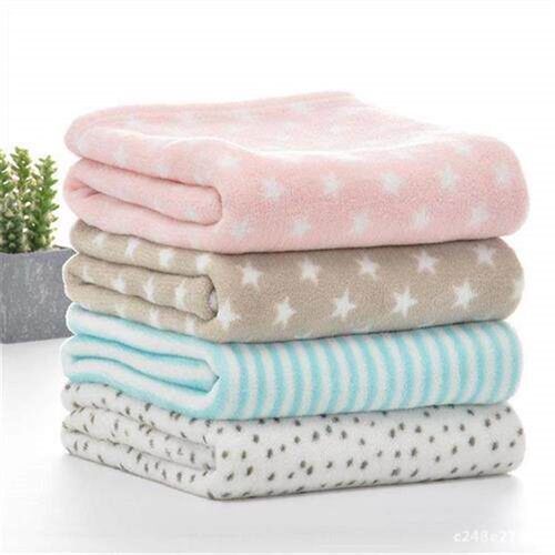 coral fleece baby blanket swaddle wrap bedding for newborn
