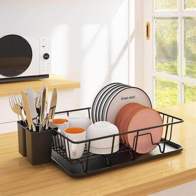 dish drying rack storage kitchen cup holder organizer洗碗架