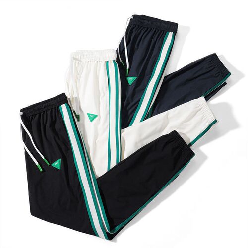 Pants Mens Summer tendy Contrast Color-tight Cropped Pants