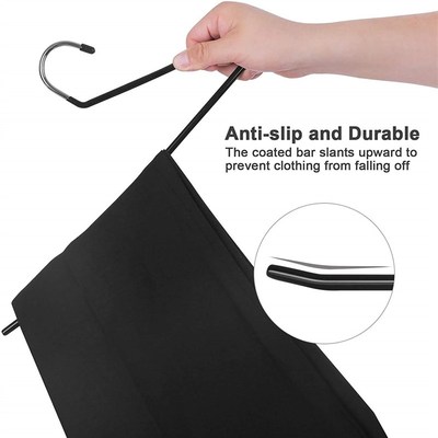 10pieces of rust proof chrome plated metal hangers open type