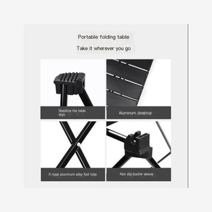 aluminium alloy camping table Portable foldable and chairs