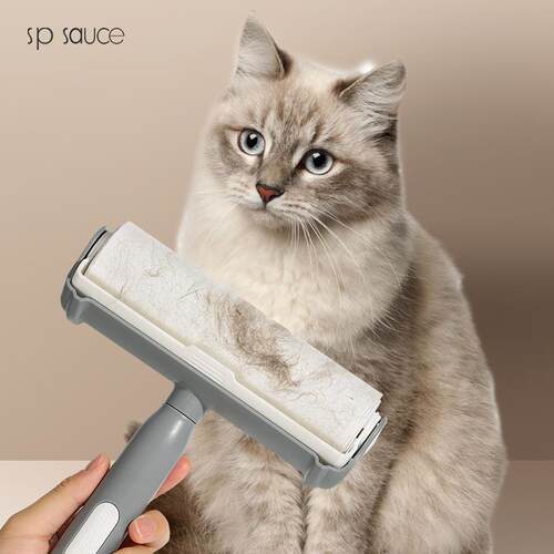 Tearable dust paper suction and hair removal device