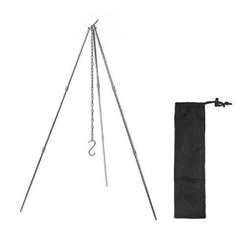 Portable Outdoor Cooking Tripod Triangle Support Aluminum