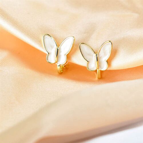 Korea Style Butterfly Clip On Earrings Without Piercing Cute