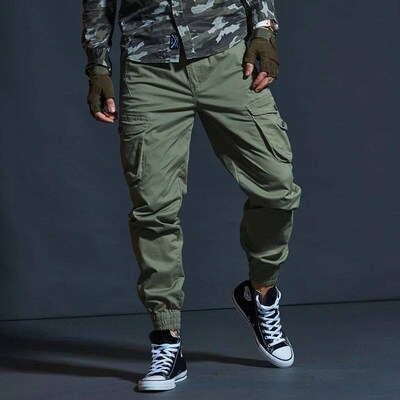 High Quality Khaki Casual Pants Men Tactical Joggers Camoufl