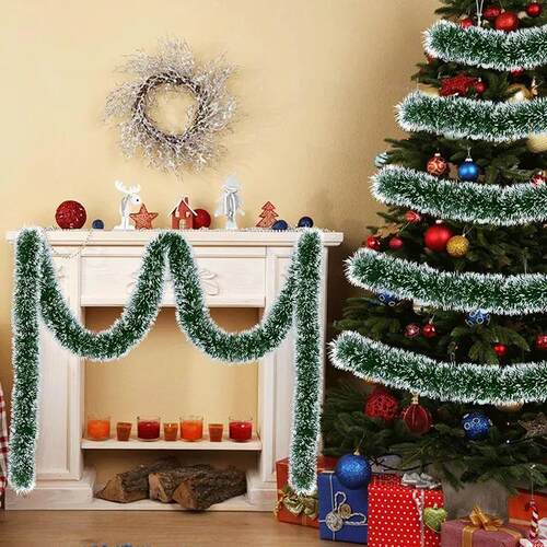2/20M Christmas Ribbon Garland Green Cane Ribbon Garland DIY
