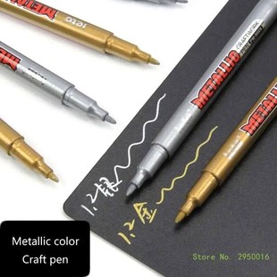 2pcs Metallic Acrylic Paint Pens Create Art on Multiple Sur
