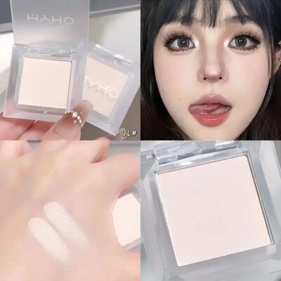 Matte White Face Highlighter Palette Pearly Jade Smokey Eyes