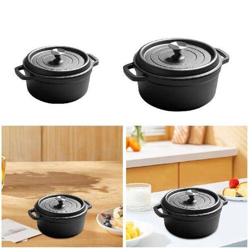 Cast Iron Dutch Oven Cookware with Lid for Bread Kitchen