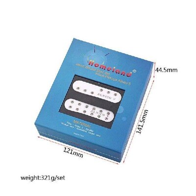 HOMELAND 3Pcs Mini Alnico V Single Coil SSS Guitar Pickups