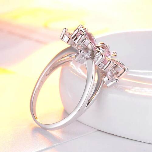 Elegant Fashion Sakura Princess Engagement Rings for Bride J
