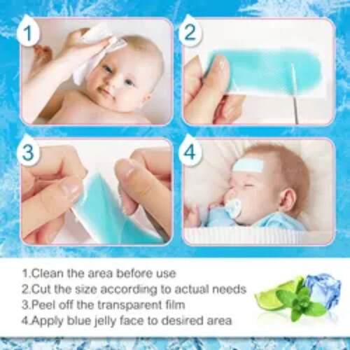 2/10/20Pcs Baby Cooling Patches for Fever Discomfort & Pain