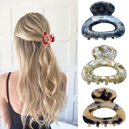 Sweet Mini Acetate Hair Clip for Women Girls Hair Claw Chic