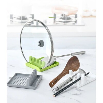 Plastic Spoon Rest Kitchen Organizer for Fork Spatula Rack S