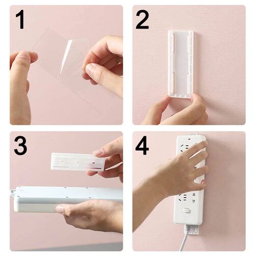 Socket Holder Organizer Socket Fixer Powerful Traceless Wall