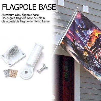 Aluminum Flag Holder 180 Degrees Adjustable Screw Freely