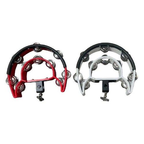Double Row Tambourine Percussion Accessory Metal Tinkle