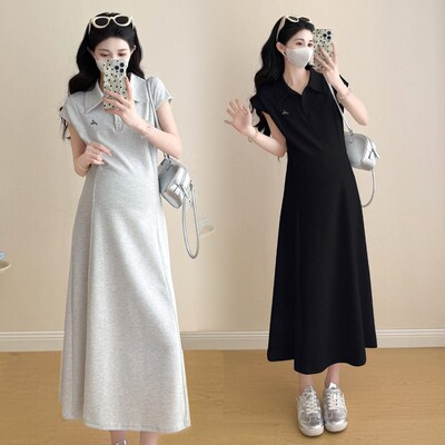 Maternity Dress Womens Fashion Moms Fashion llar Belly-ver